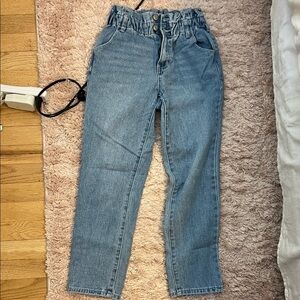 PacSun High Rise Blue Jeans Elastic Waist for Women